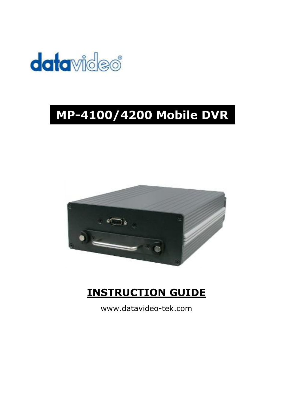 Datavideo MP-4100 User Manual | 46 pages