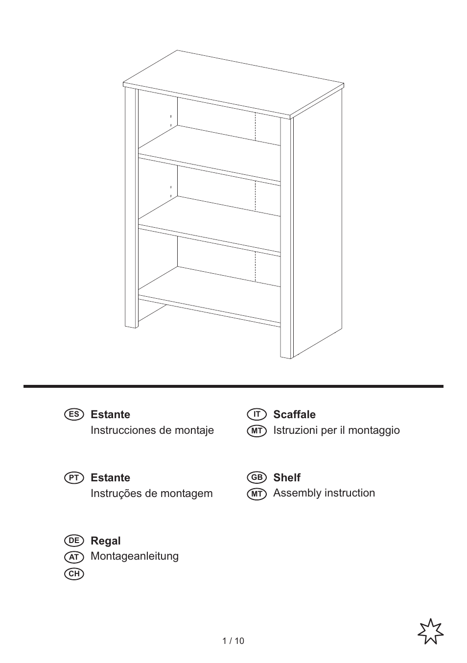 Livarno SHELVING UNIT User Manual | 10 pages