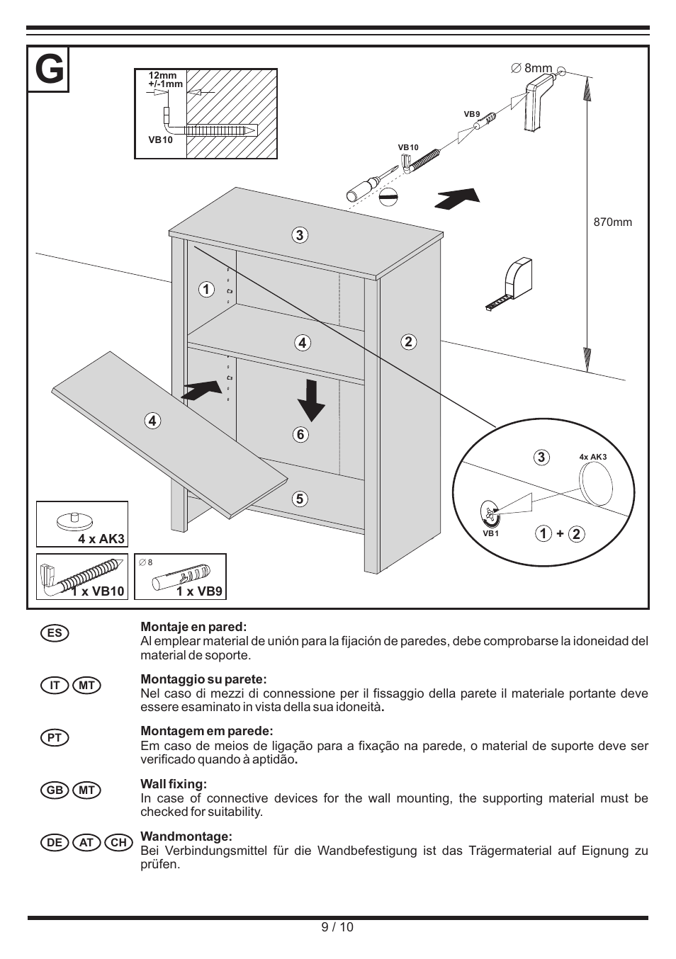 Livarno SHELVING UNIT User Manual | Page 9 / 10