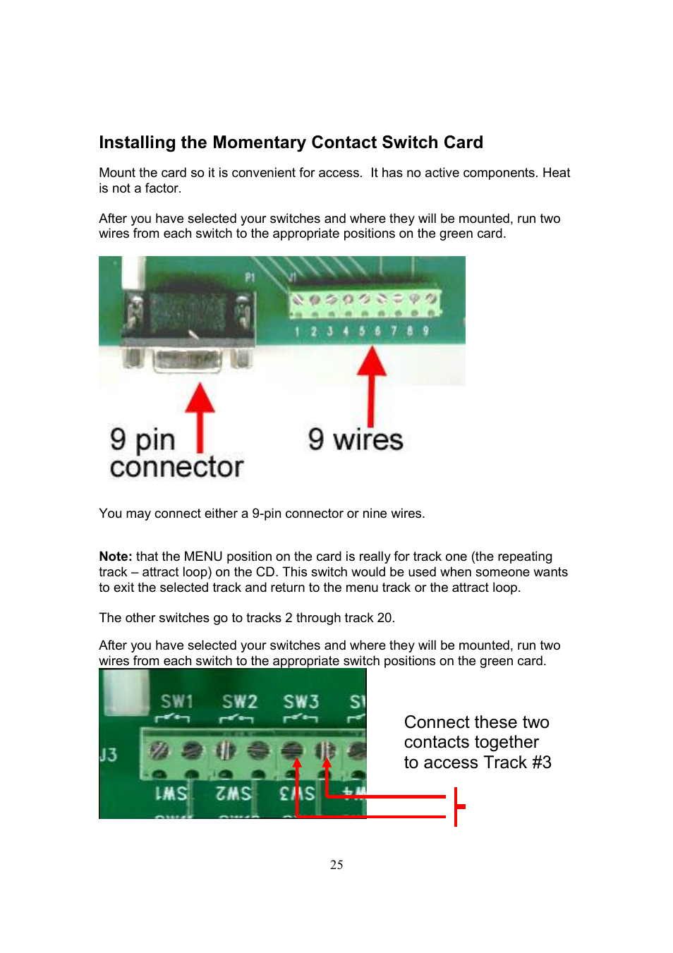 Installing the momentary contact switch card | Datavideo CP-100 PRO User Manual | Page 26 / 30