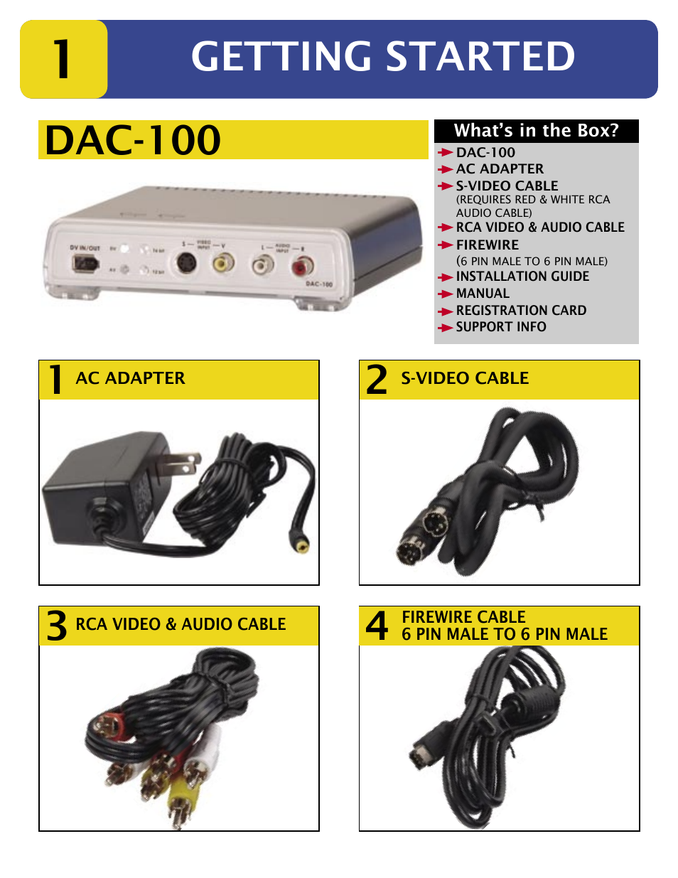 Datavideo Digital Video Converter DAC-100 User Manual | 12 pages