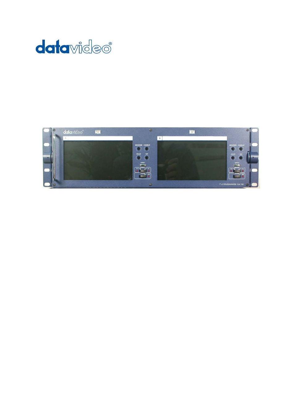 Datavideo TLM-702 User Manual | 9 pages