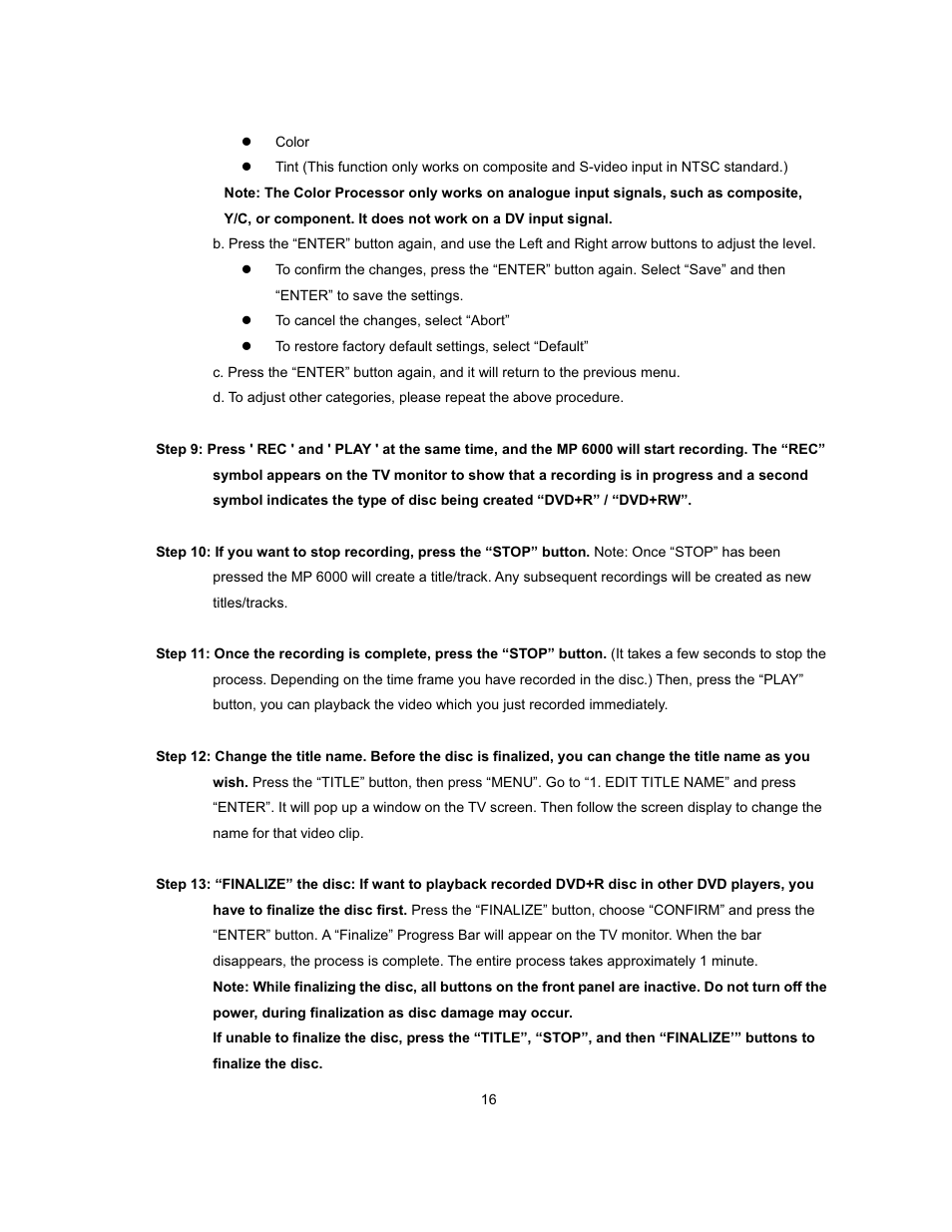 Datavideo MP-6000 Mk2 User Manual | Page 17 / 49