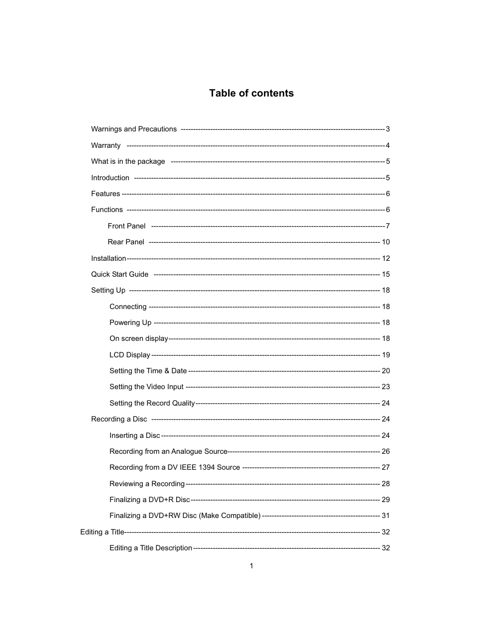 Datavideo MP-6000 Mk2 User Manual | Page 2 / 49