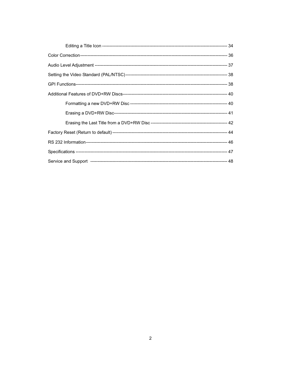 Datavideo MP-6000 Mk2 User Manual | Page 3 / 49