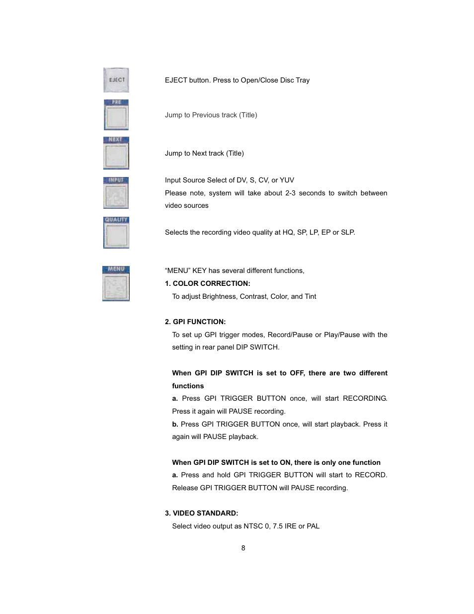 Datavideo MP-6000 Mk2 User Manual | Page 9 / 49