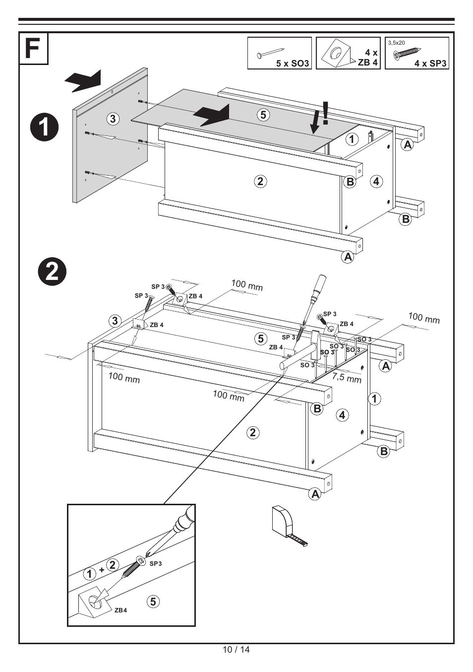 Livarno CHEST OF DRAWERS User Manual | Page 10 / 14