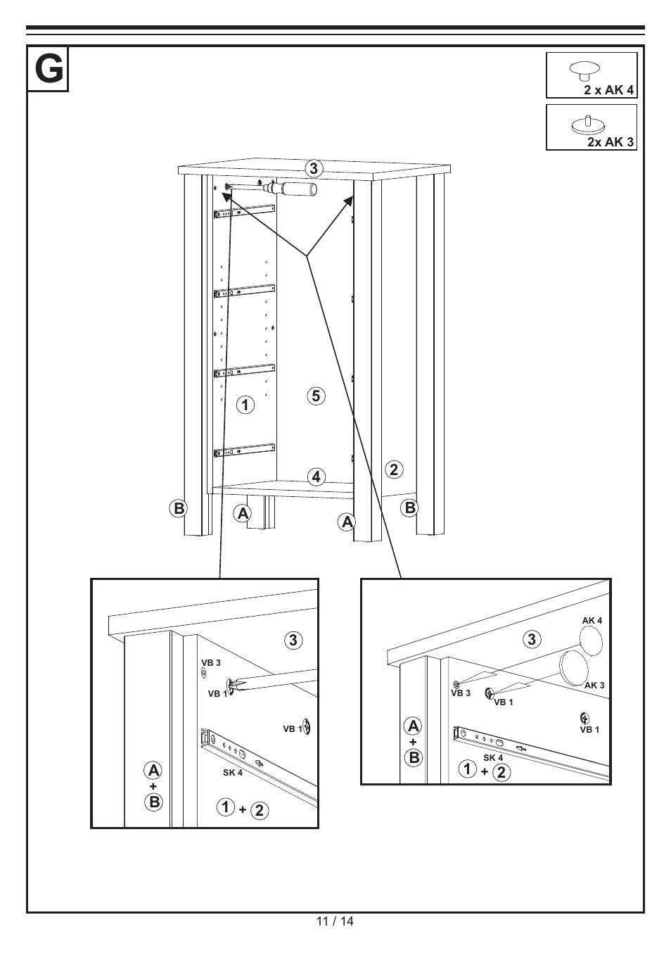 Livarno CHEST OF DRAWERS User Manual | Page 11 / 14