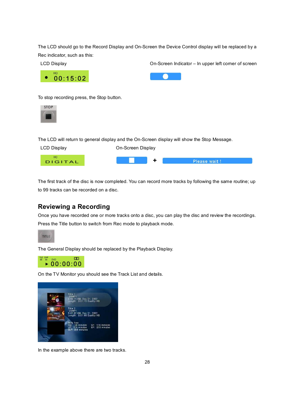 Reviewing a recording | Datavideo MP6000MD User Manual | Page 29 / 49