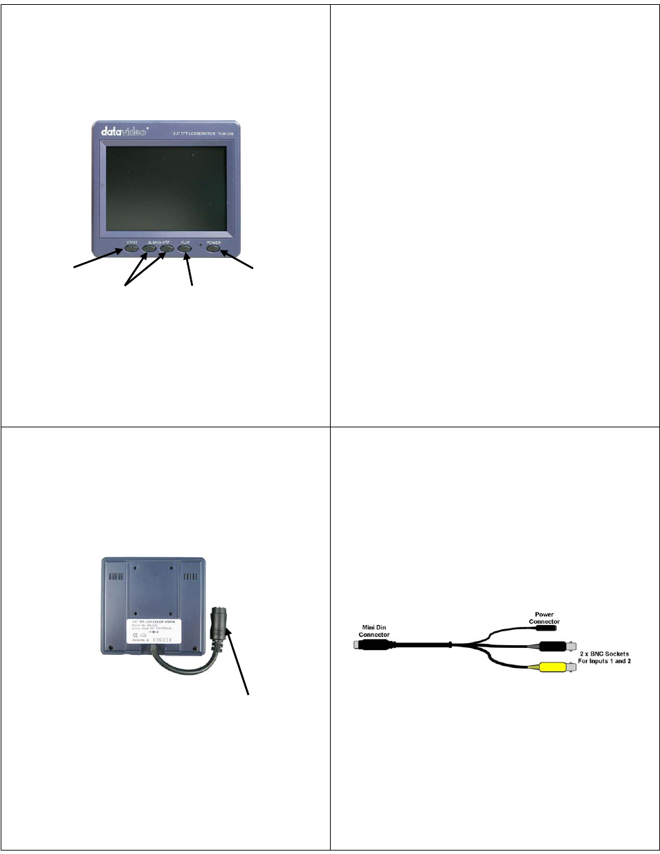 Datavideo TLM-350 User Manual | Page 4 / 8