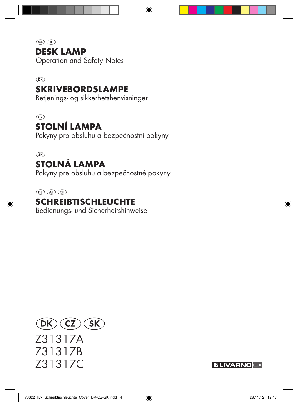 Livarno Z31317A-BS / Z31317B-BS / Z31317C-BS User Manual | 24 pages