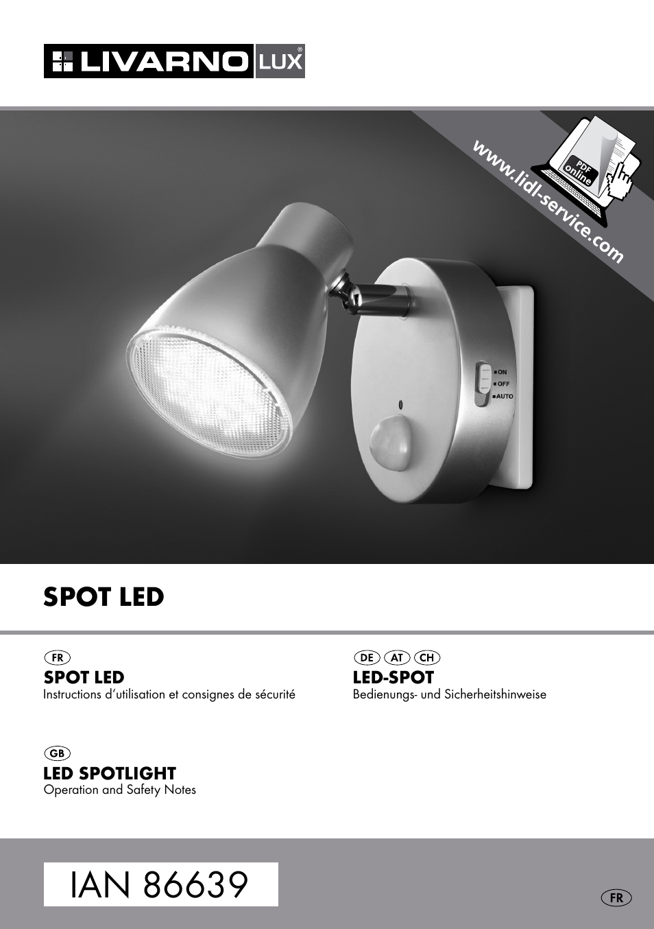 Livarno LED SPOTLIGHT User Manual | 17 pages