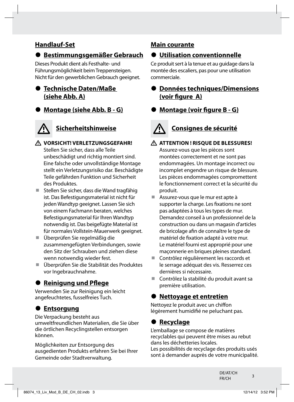 Livarno Z31415B User Manual | Page 3 / 7