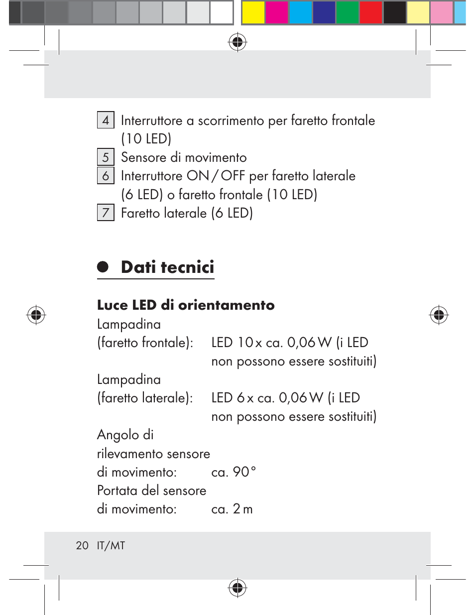 Dati tecnici | Livarno Z31330-BS User Manual | Page 20 / 65