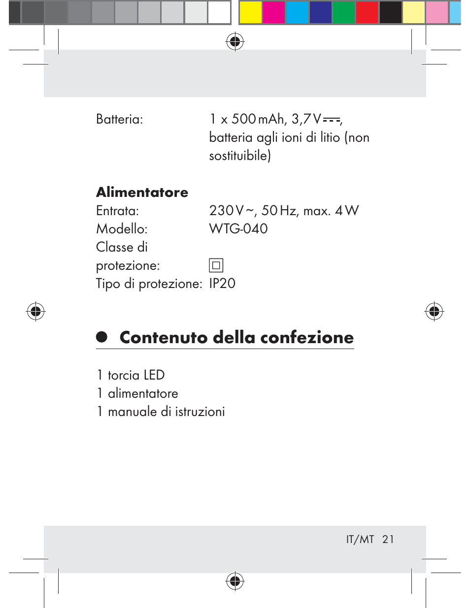 Contenuto della confezione | Livarno Z31330-BS User Manual | Page 21 / 65