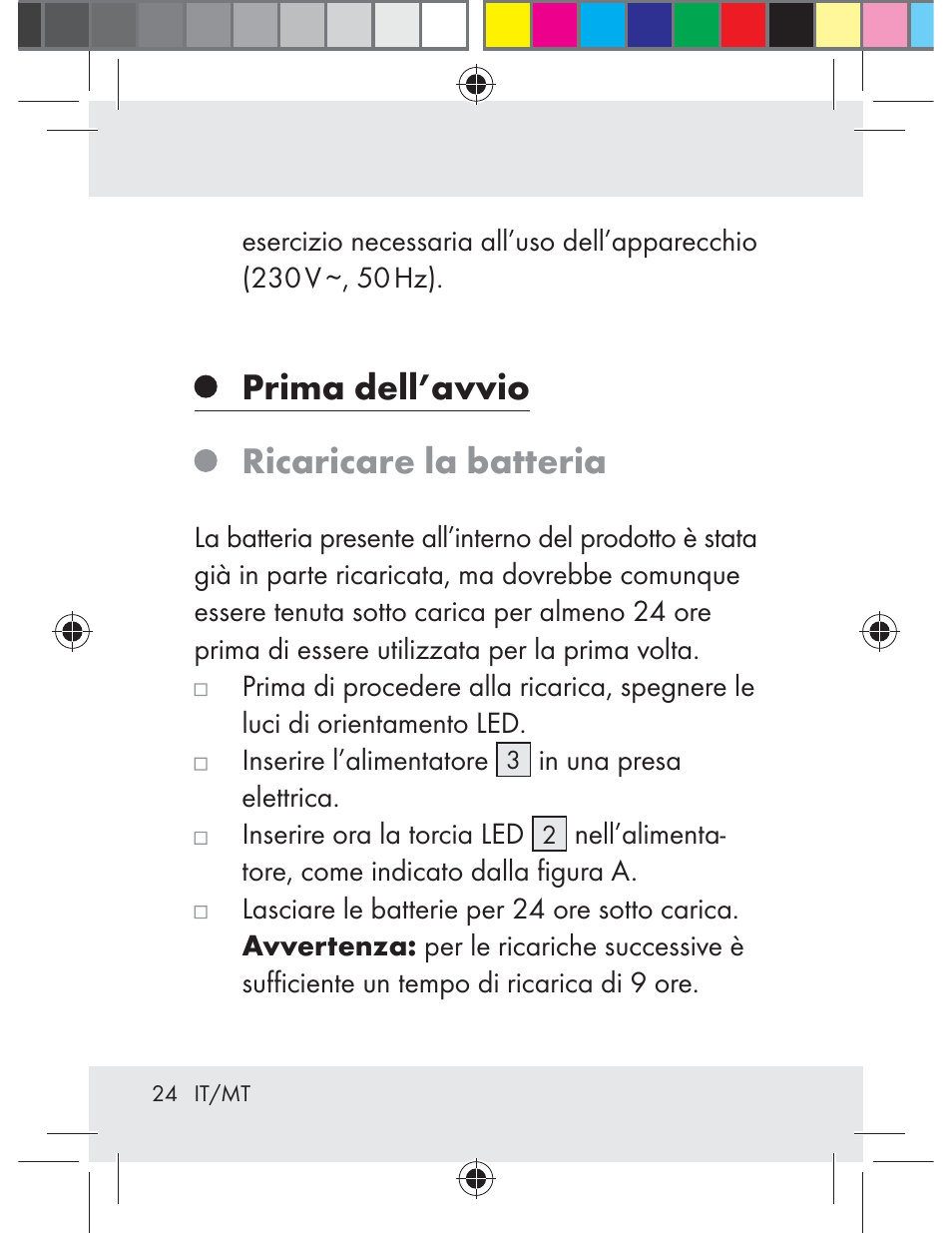 Prima dell’avvio ricaricare la batteria | Livarno Z31330-BS User Manual | Page 24 / 65