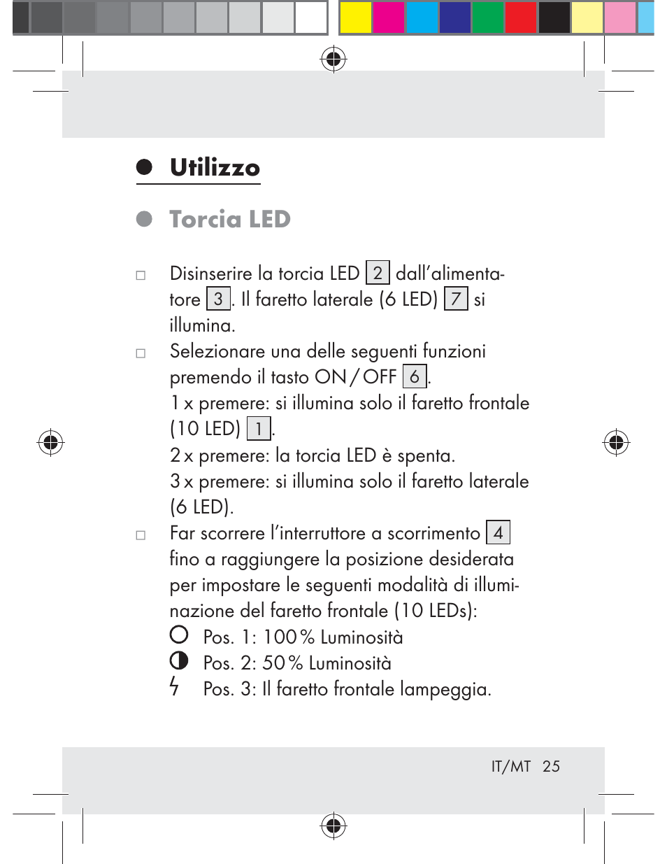 Utilizzo torcia led | Livarno Z31330-BS User Manual | Page 25 / 65