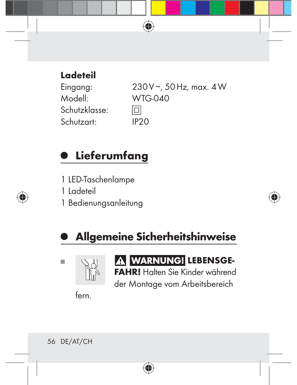 Lieferumfang, Allgemeine sicherheitshinweise | Livarno Z31330-BS User Manual | Page 56 / 65