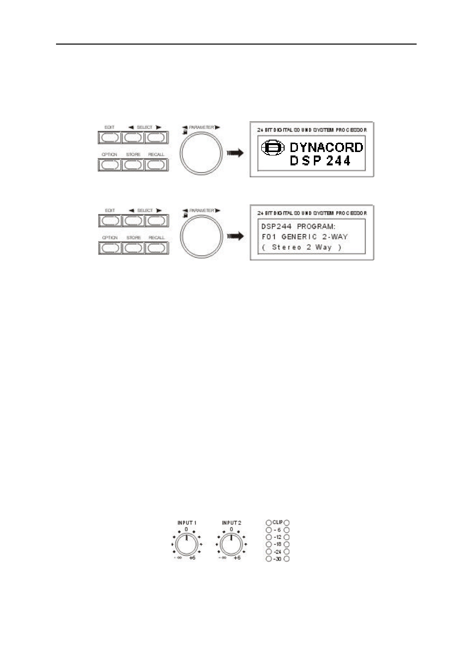First operation | Dynacord DSP 244 User Manual | Page 9 / 51