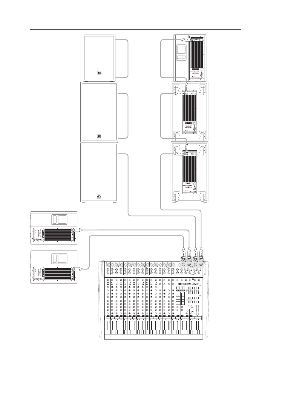 Aufbaubeispiele | Dynacord Compact Mixing System 1600 User Manual | Page 49 / 80