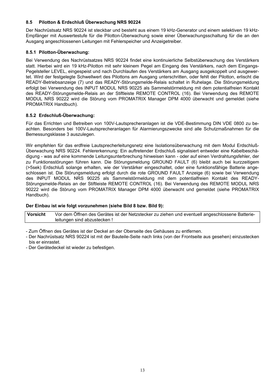 Dynacord DPA 4120 User Manual | Page 13 / 72