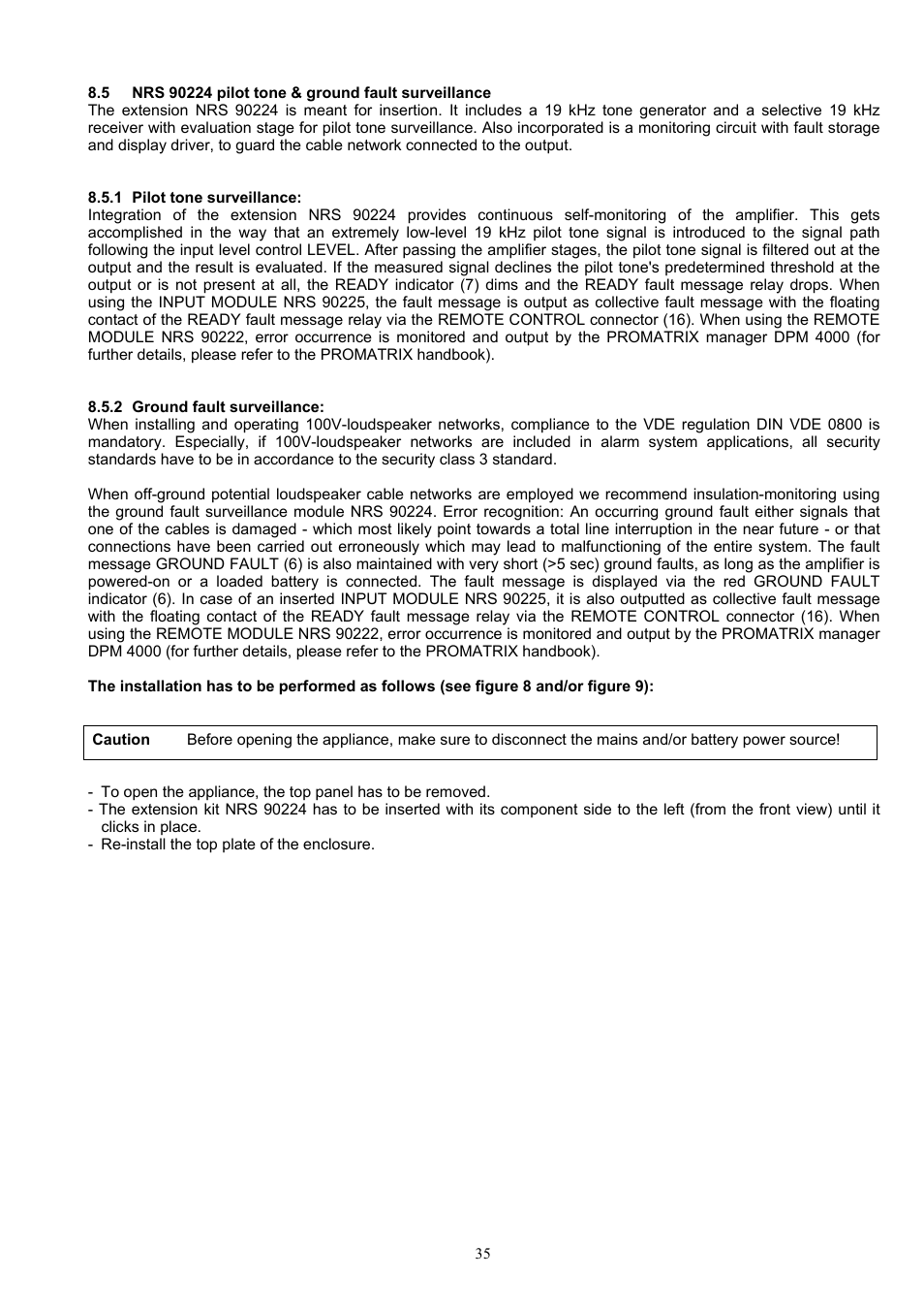 Dynacord DPA 4120 User Manual | Page 35 / 72