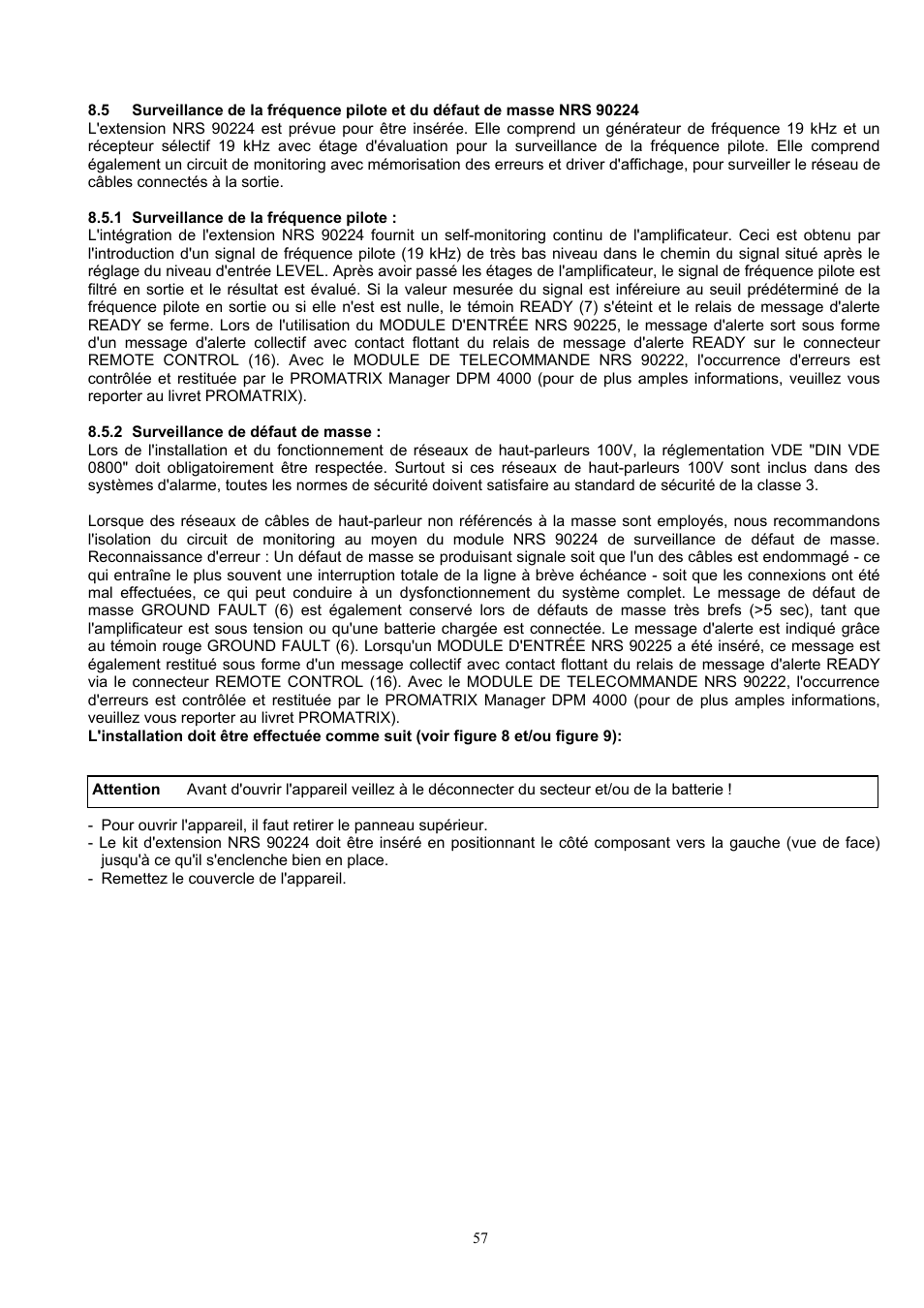 Dynacord DPA 4120 User Manual | Page 57 / 72