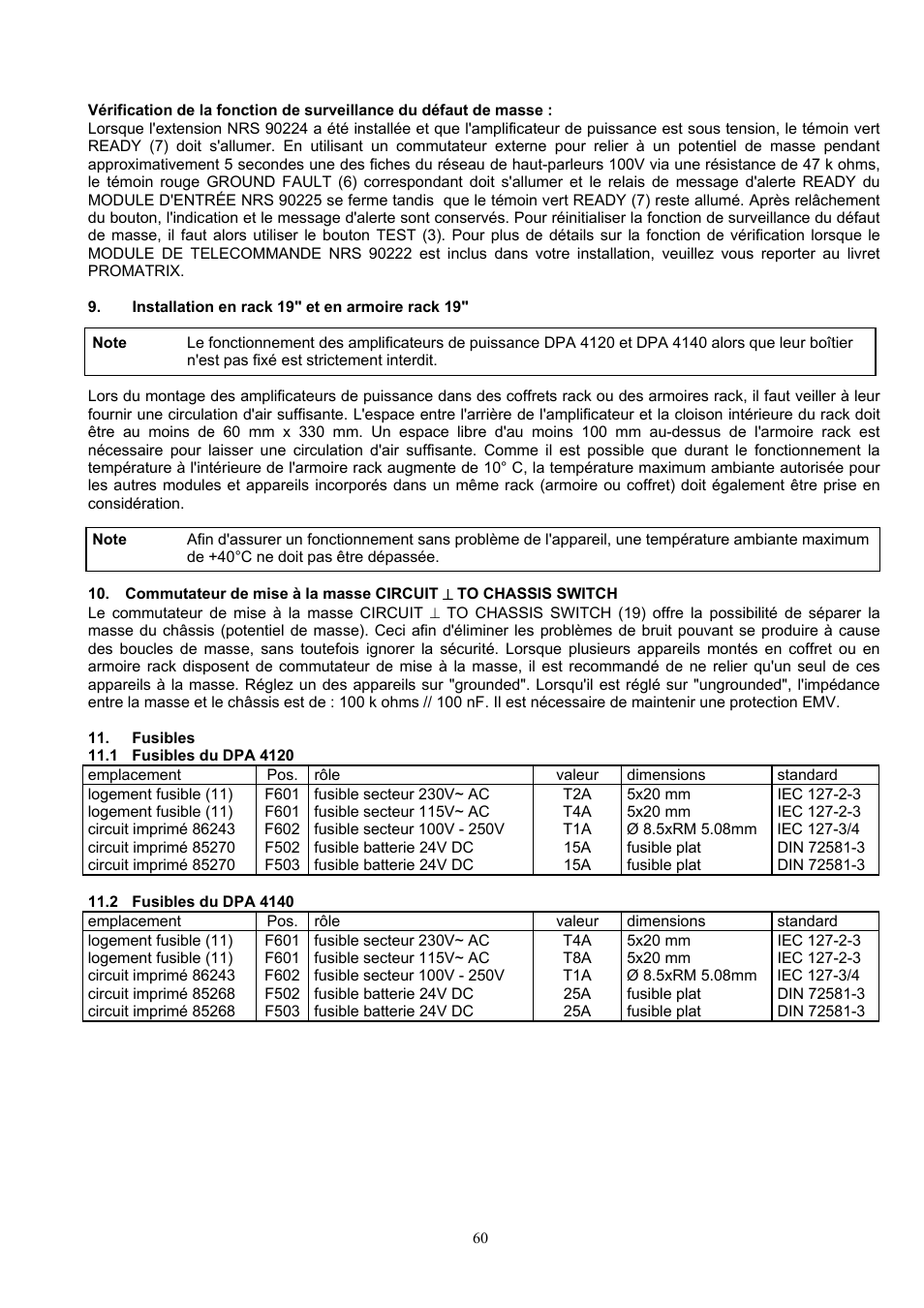 Dynacord DPA 4120 User Manual | Page 60 / 72