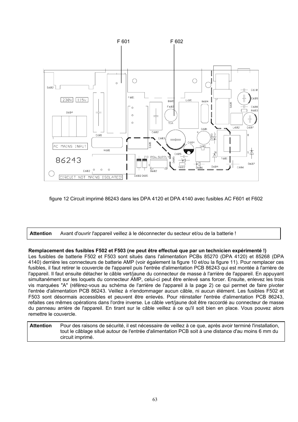 Dynacord DPA 4120 User Manual | Page 63 / 72