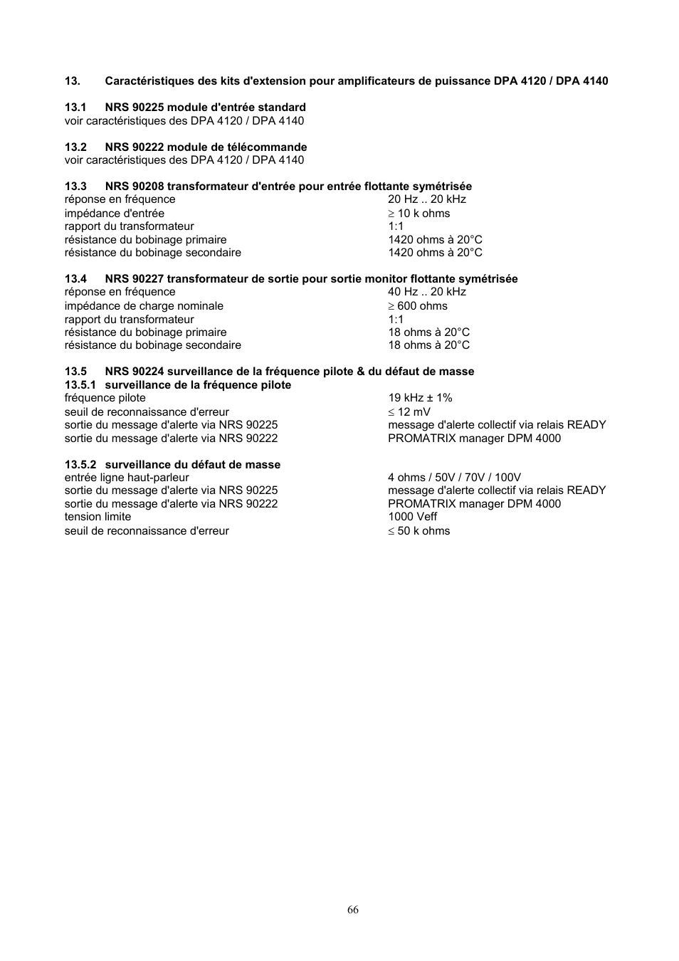 Dynacord DPA 4120 User Manual | Page 66 / 72