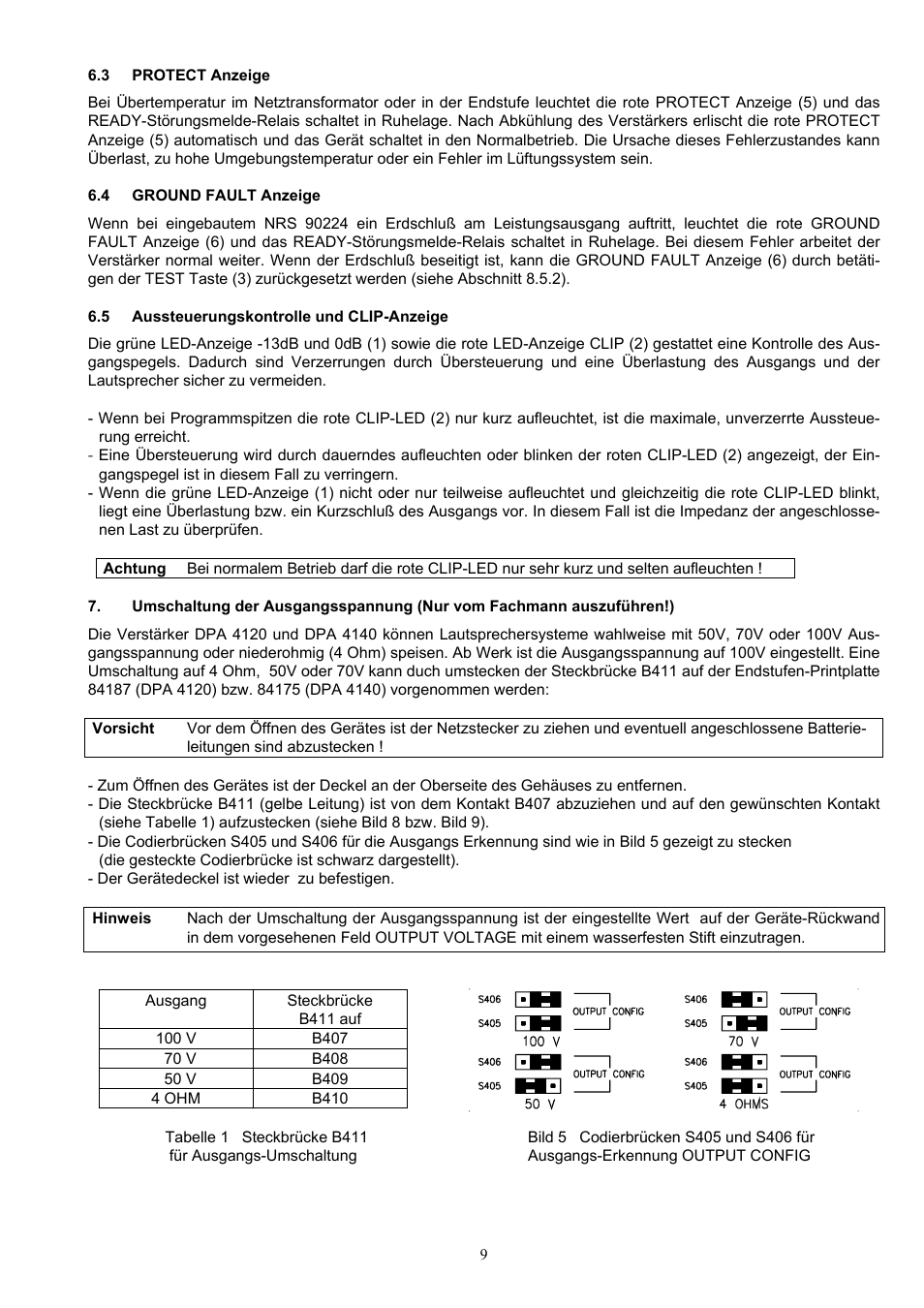 Dynacord DPA 4120 User Manual | Page 9 / 72