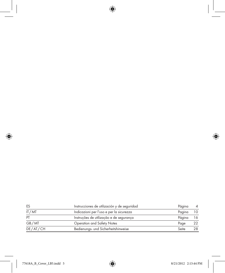 Livarno Z31303A-BS Z31303B-BS User Manual | Page 2 / 34