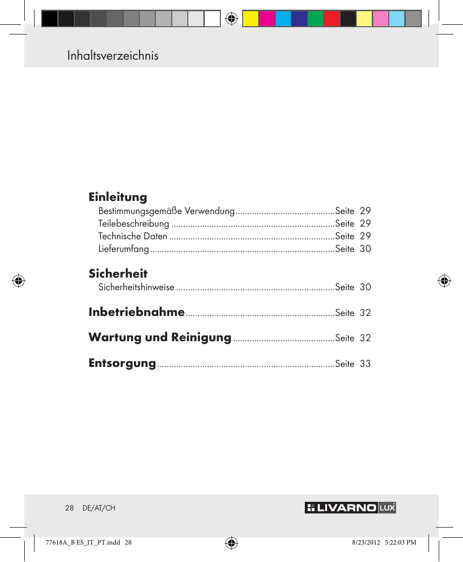 Livarno Z31303A-BS Z31303B-BS User Manual | Page 28 / 34