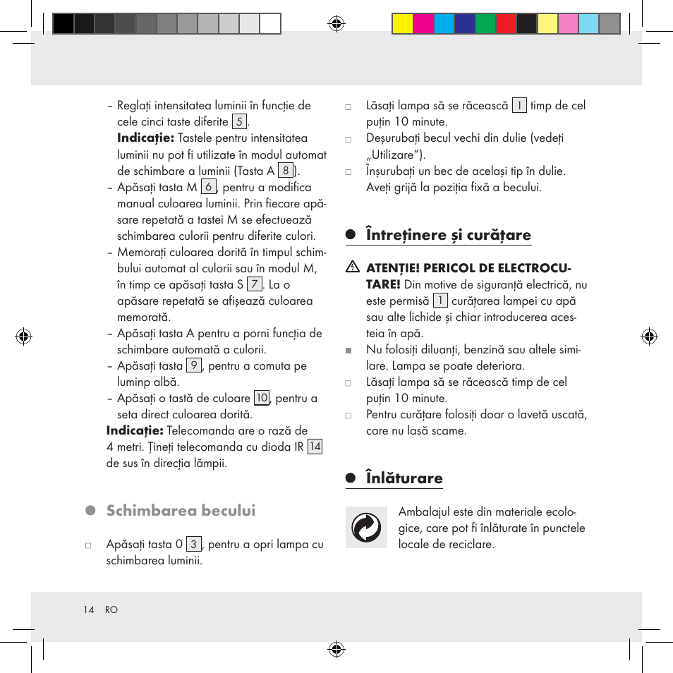 Schimbarea becului, Întreţinere şi curăţare, Înlăturare | Livarno Z31336 User Manual | Page 14 / 16