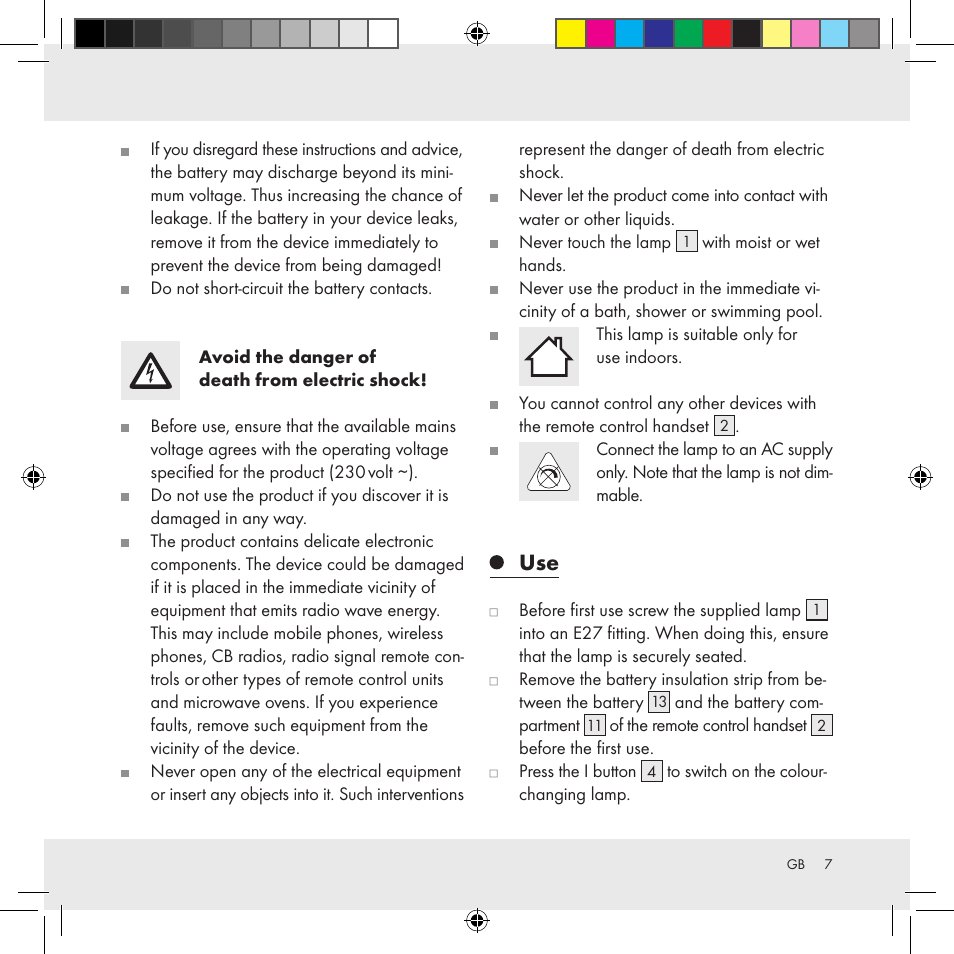 Livarno Z31336 User Manual | Page 7 / 16