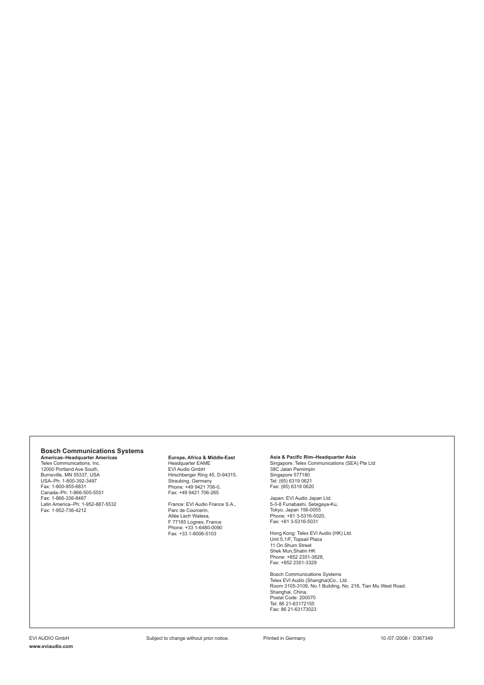 Dynacord D 8W User Manual | Page 6 / 6
