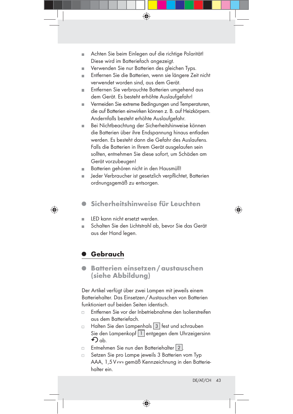 Sicherheitshinweise für leuchten | Livarno Z31240 User Manual | Page 43 / 46