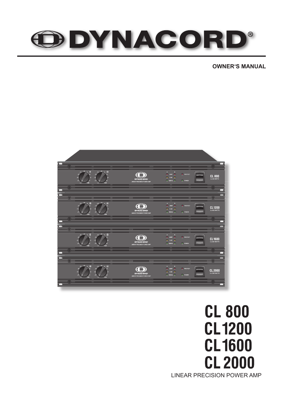 Dynacord CL 2000 User Manual | 16 pages