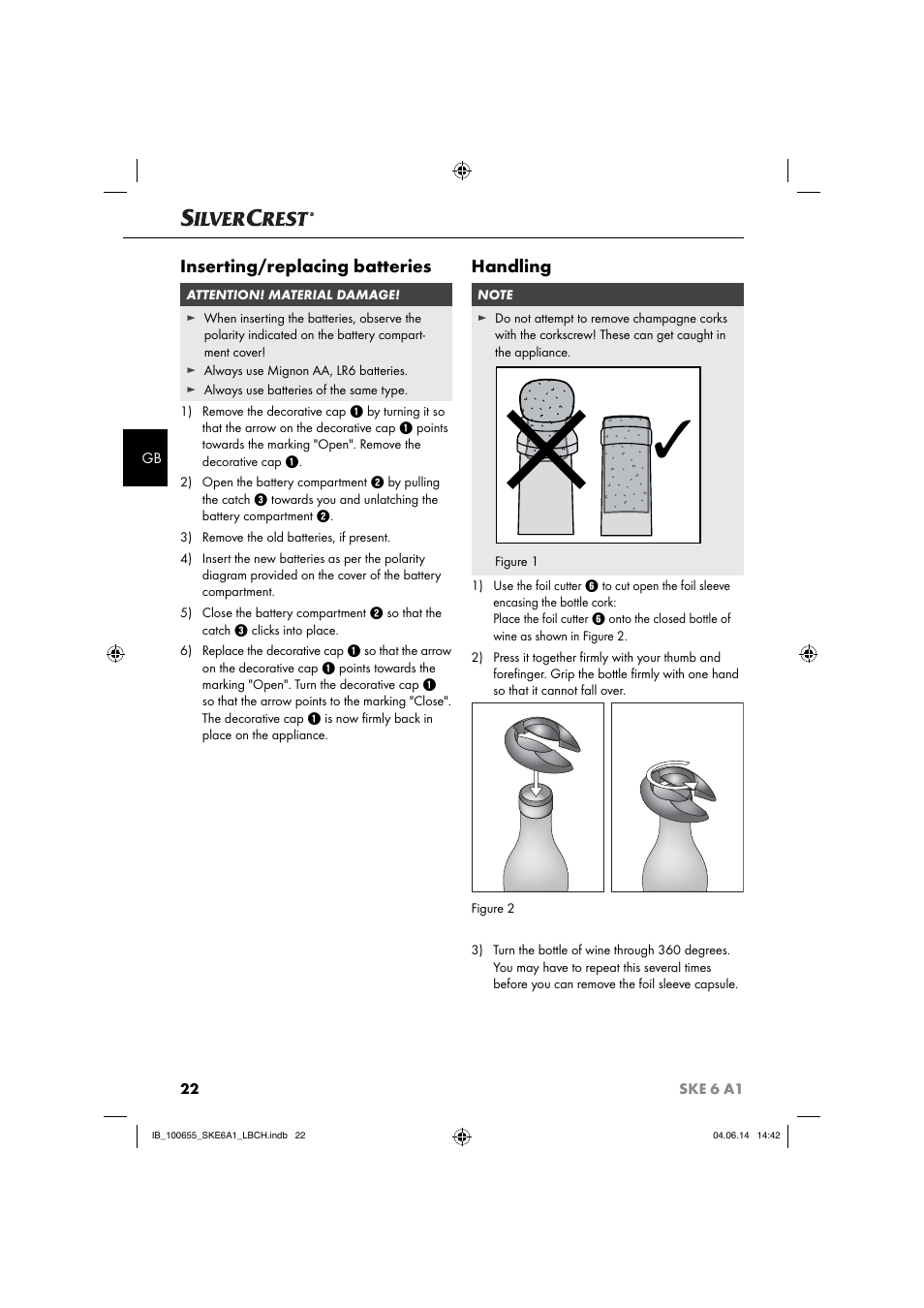 Silvercrest SKE 6 A1 User Manual | Page 25 / 28