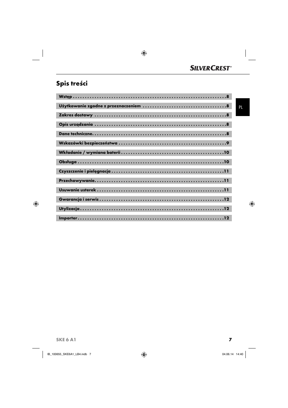 Silvercrest SKE 6 A1 User Manual | Page 10 / 34