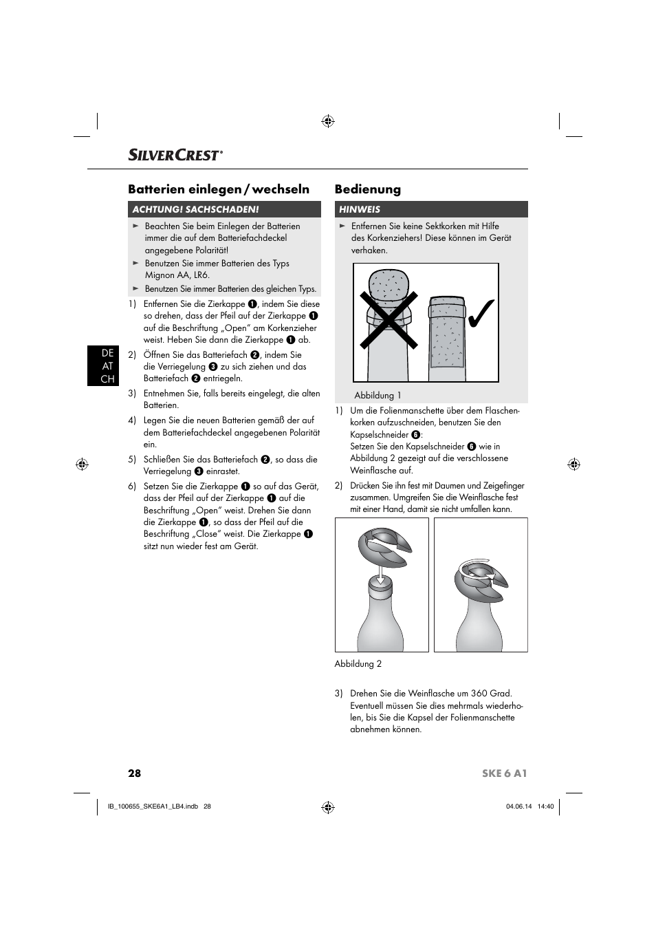 Silvercrest SKE 6 A1 User Manual | Page 31 / 34