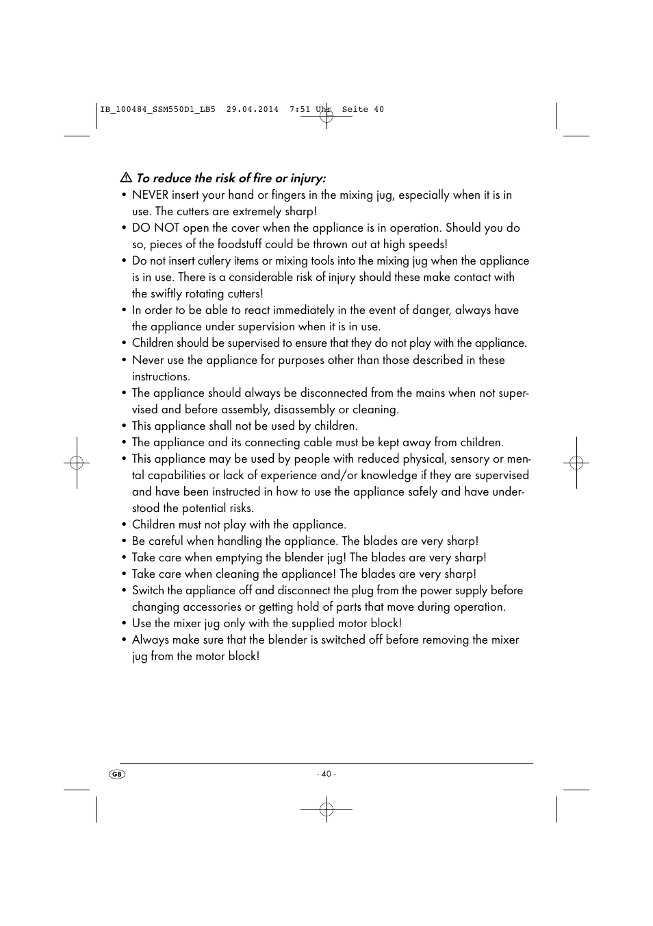 Silvercrest SSM 550 D1 User Manual | Page 43 / 63