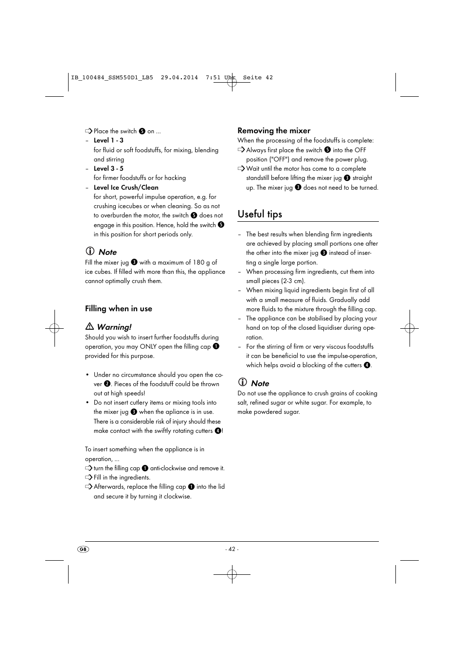 Useful tips | Silvercrest SSM 550 D1 User Manual | Page 45 / 63