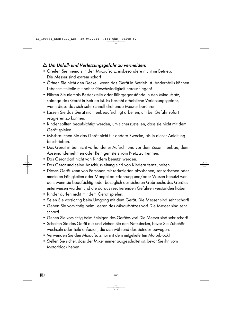 Silvercrest SSM 550 D1 User Manual | Page 55 / 63