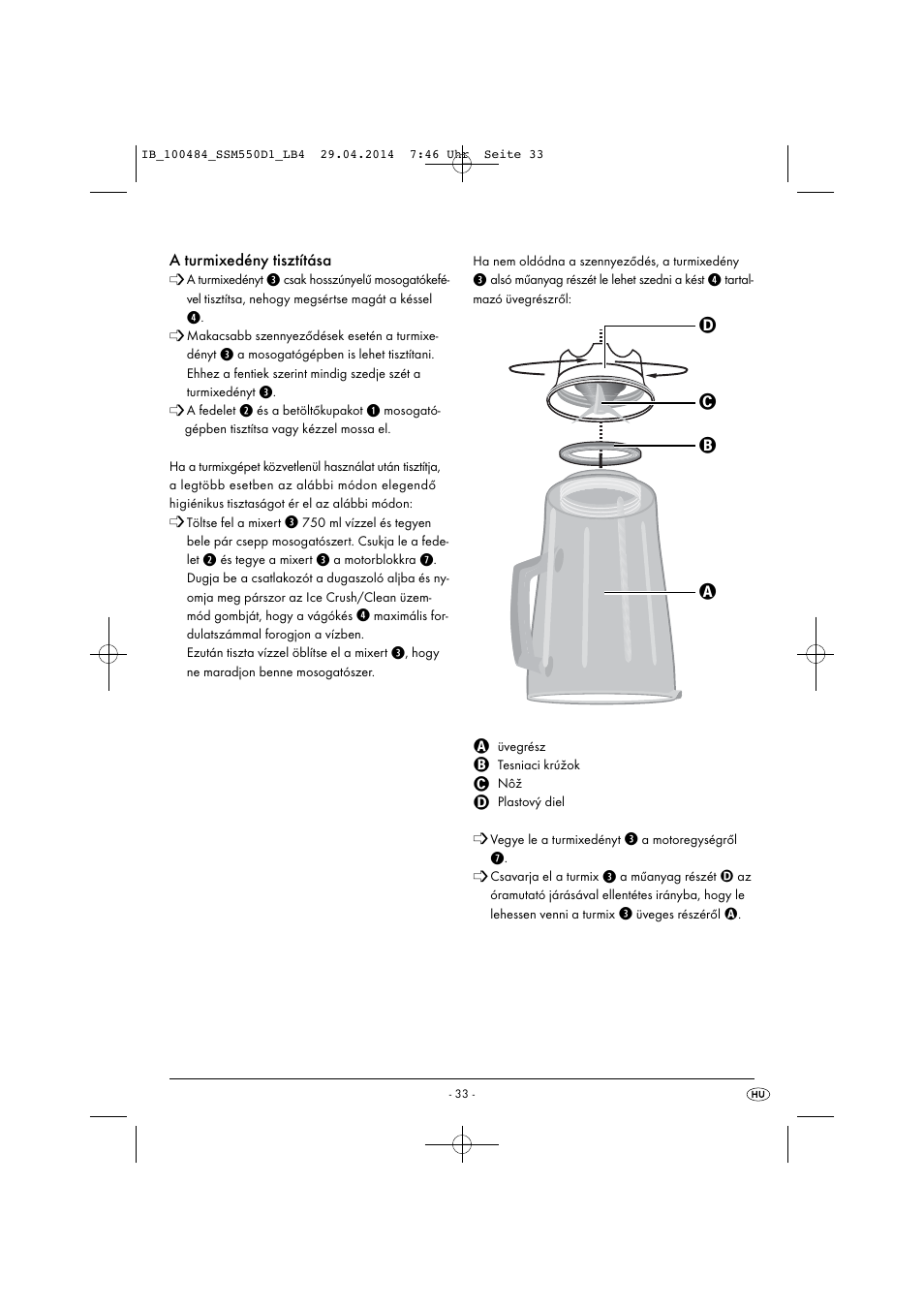 Silvercrest SSM 550 D1 User Manual | Page 36 / 87