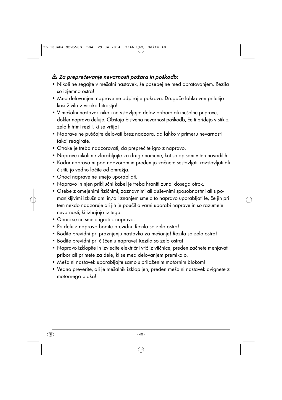 Silvercrest SSM 550 D1 User Manual | Page 43 / 87