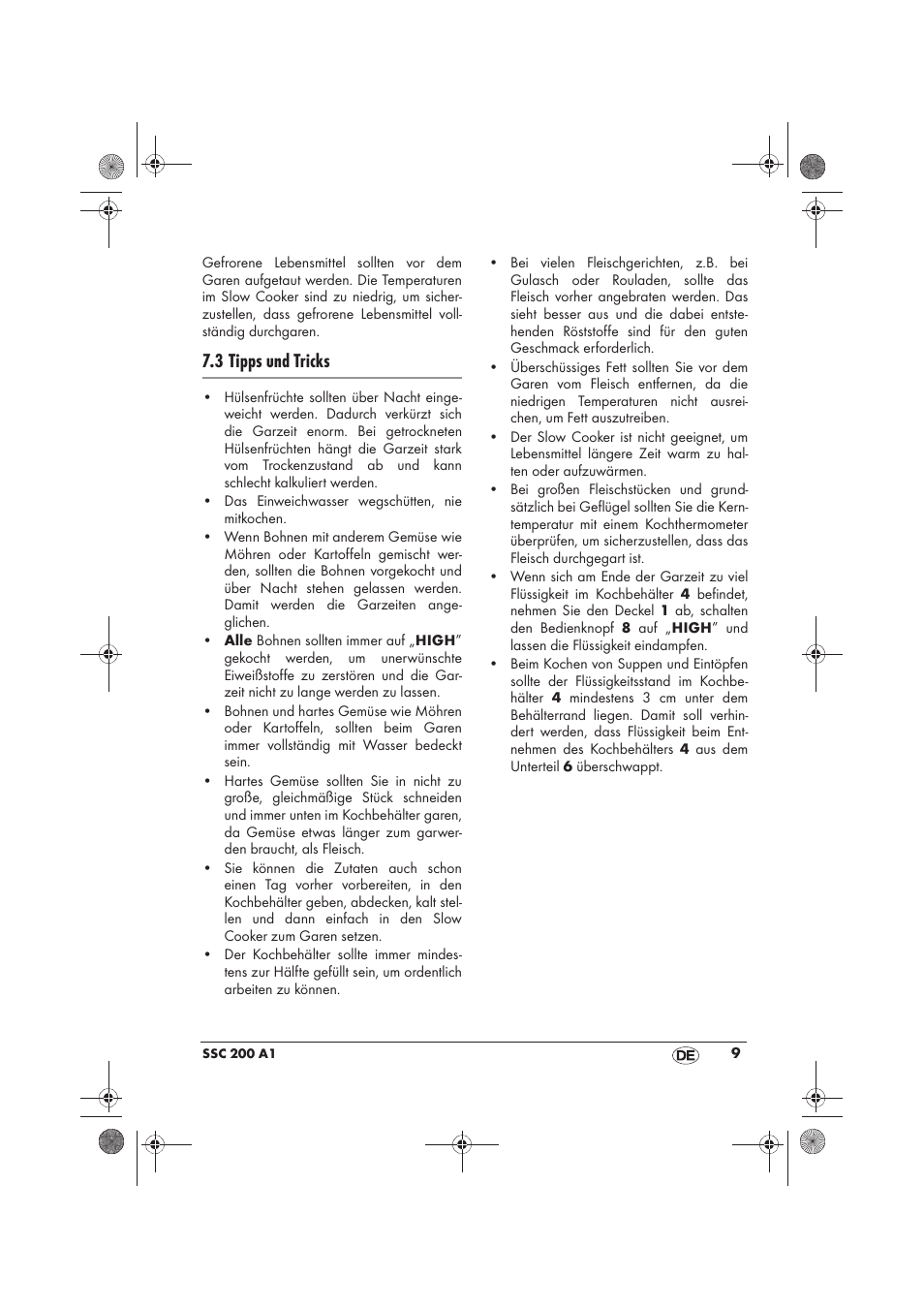 3 tipps und tricks | Silvercrest SSC 200 A1 User Manual | Page 11 / 58