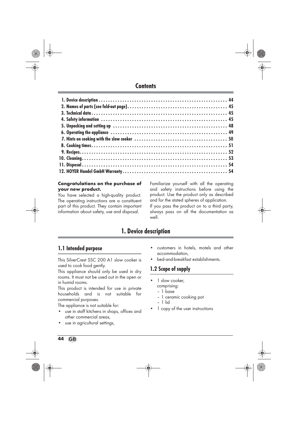 Silvercrest SSC 200 A1 User Manual | Page 46 / 58