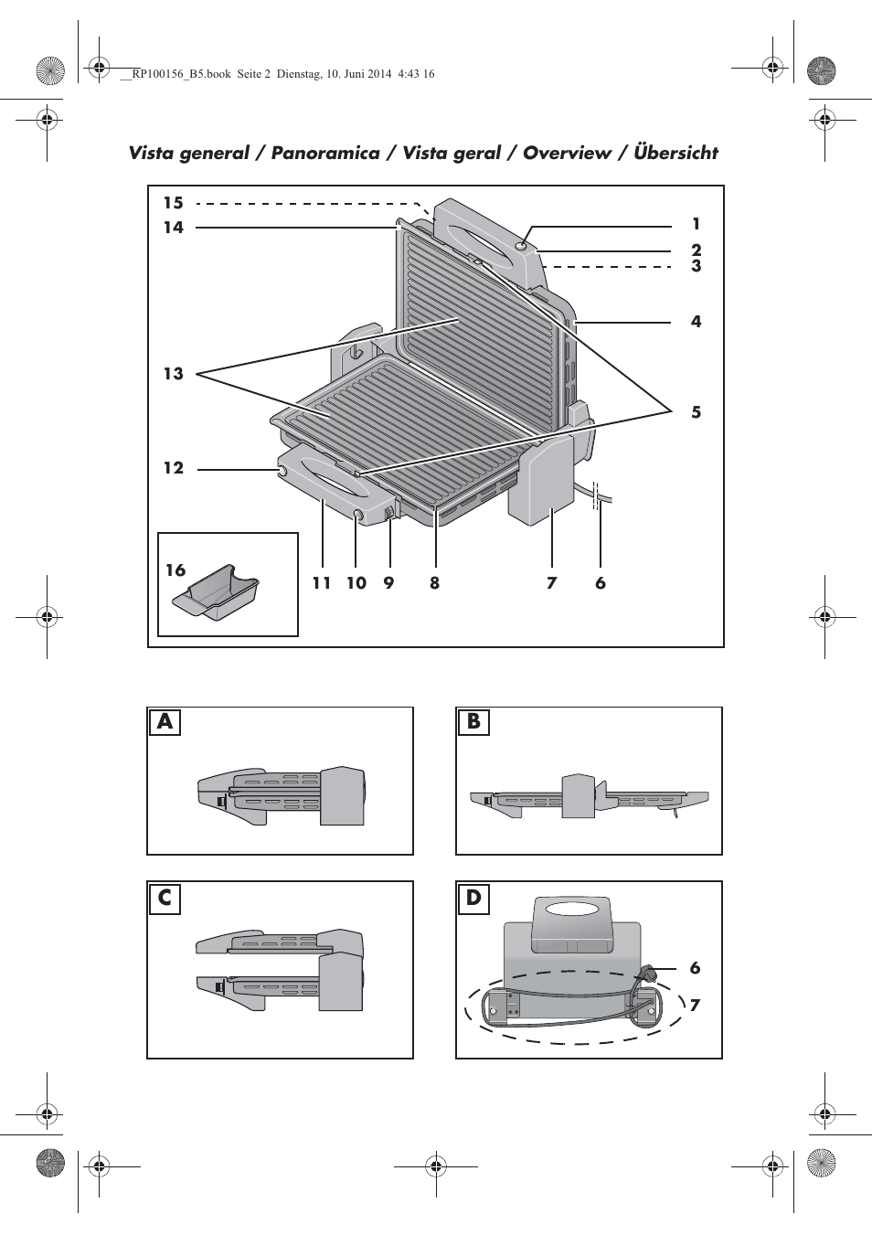 Ab c d | Silvercrest SKG 1700 A2 User Manual | Page 3 / 76