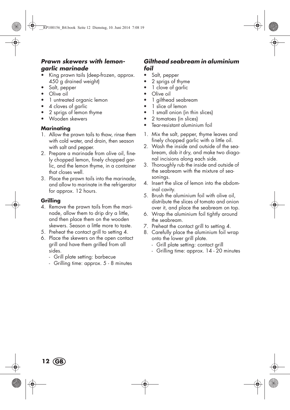 Silvercrest SKG 1700 A2 User Manual | Page 14 / 100